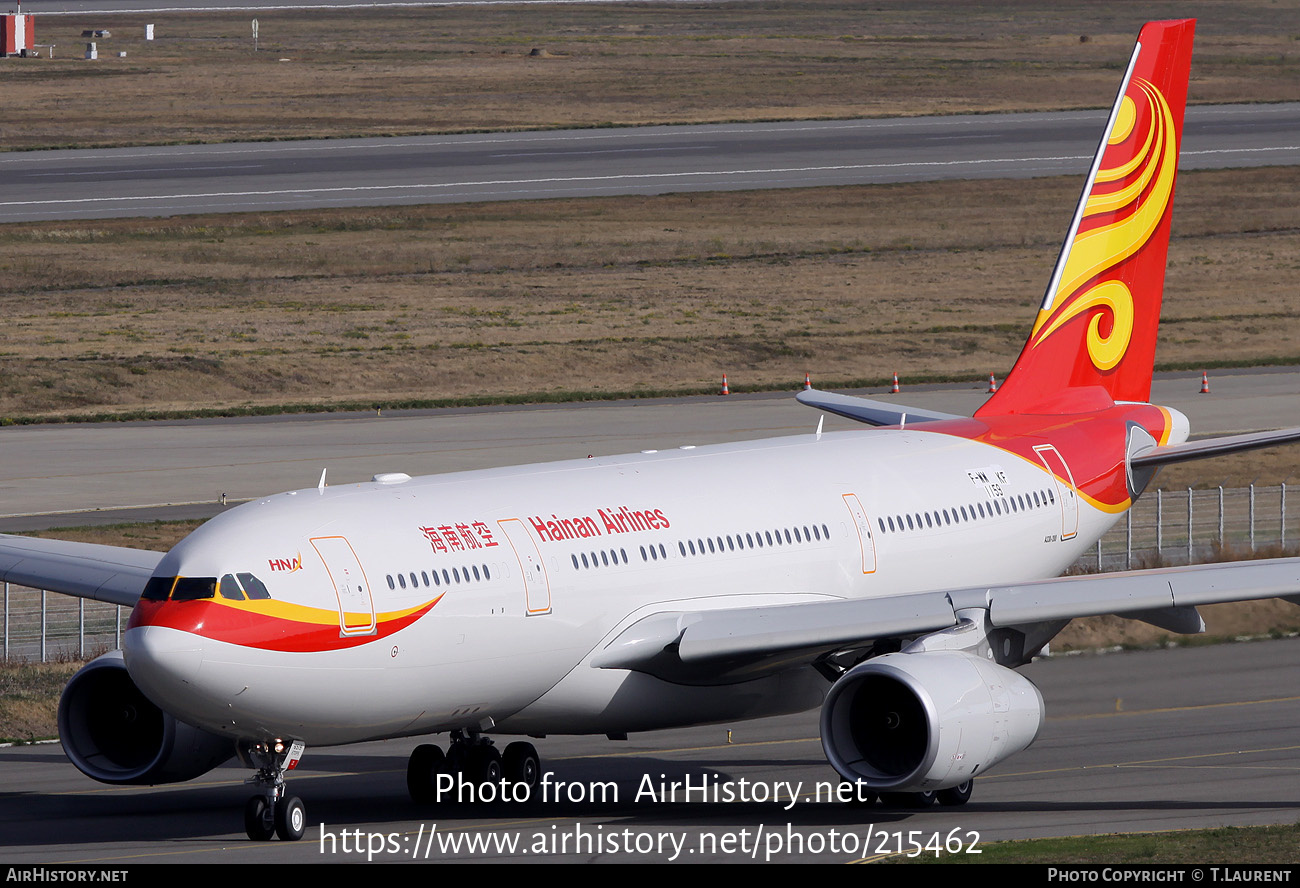 Aircraft Photo of F-WWKF | Airbus A330-243 | Hainan Airlines | AirHistory.net #215462