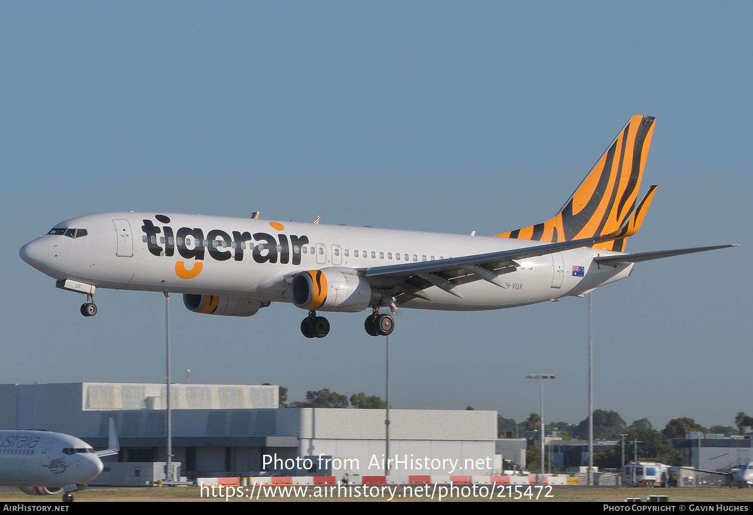 Aircraft Photo of VH-VUX | Boeing 737-8FE | Tigerair | AirHistory.net #215472