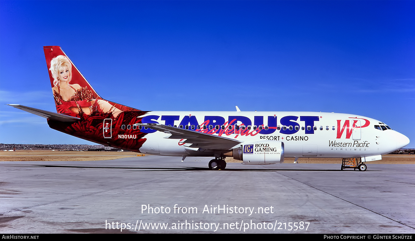 Aircraft Photo of N301AU | Boeing 737-301 | Western Pacific Airlines | AirHistory.net #215587