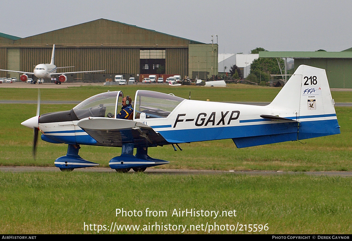 Aircraft Photo of F-GAXP | Robin R-2160 Acrobin | AirHistory.net #215596