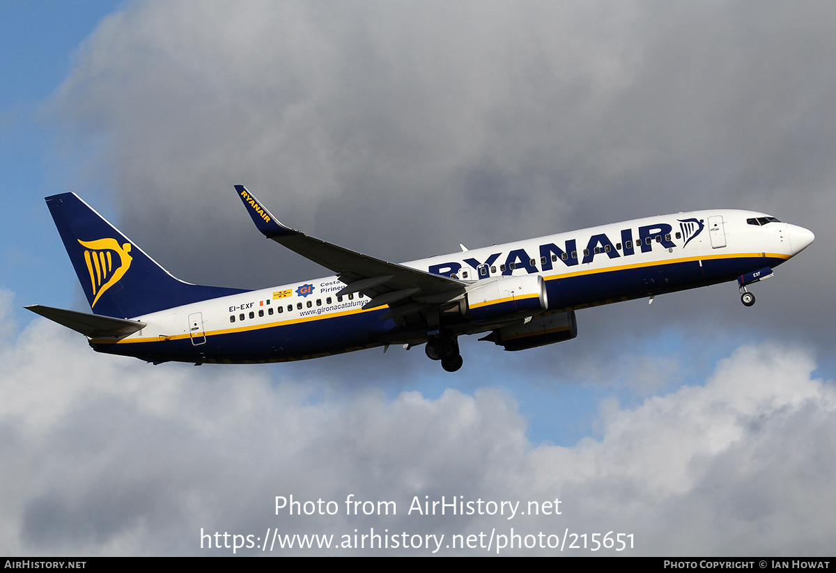 Aircraft Photo of EI-EXF | Boeing 737-8AS | Ryanair | AirHistory.net #215651