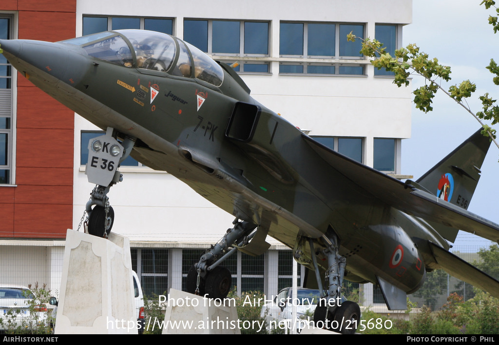 Aircraft Photo of E36 | Sepecat Jaguar E | France - Air Force | AirHistory.net #215680