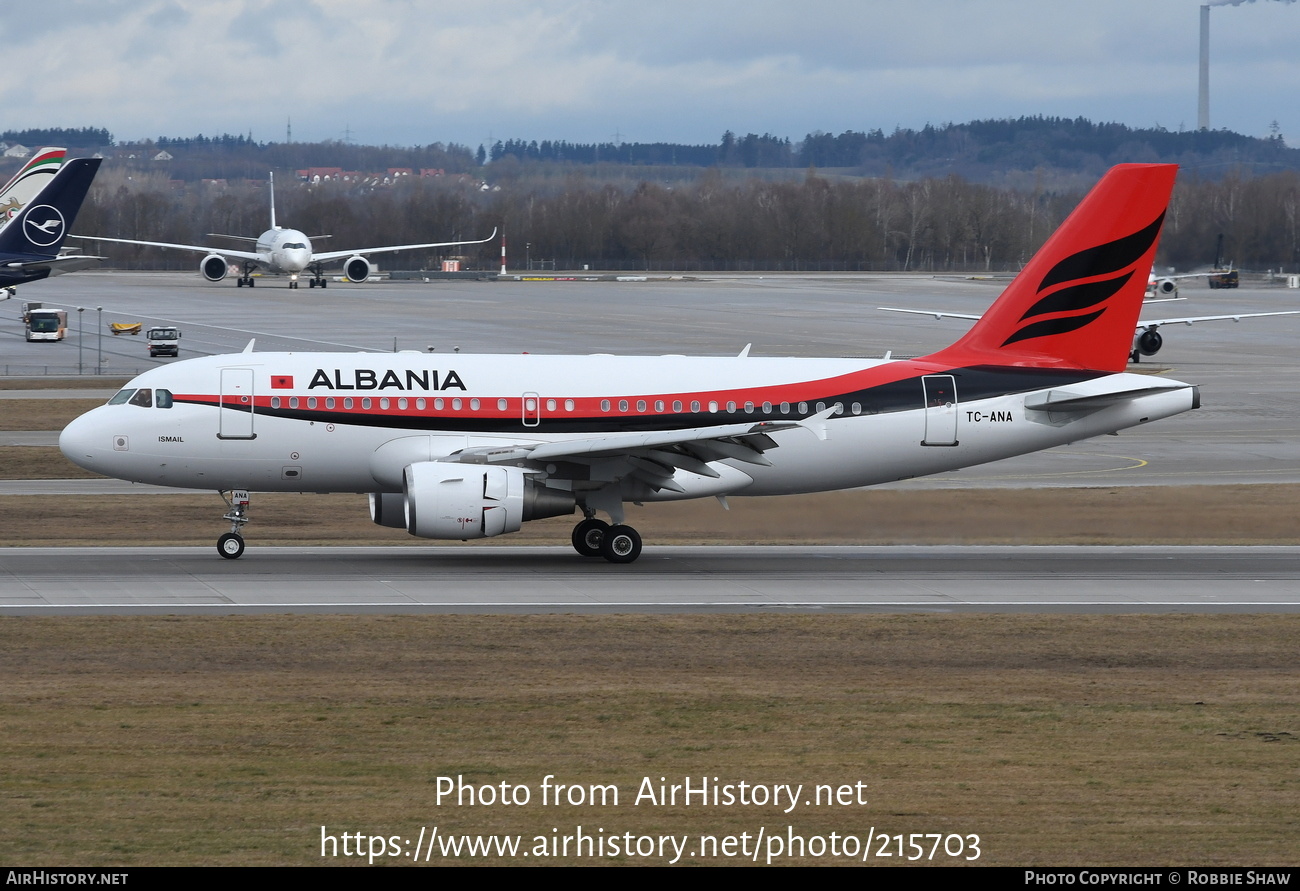 Aircraft Photo of TC-ANA | Airbus ACJ319 (A319-115/CJ) | Albania Government | AirHistory.net #215703