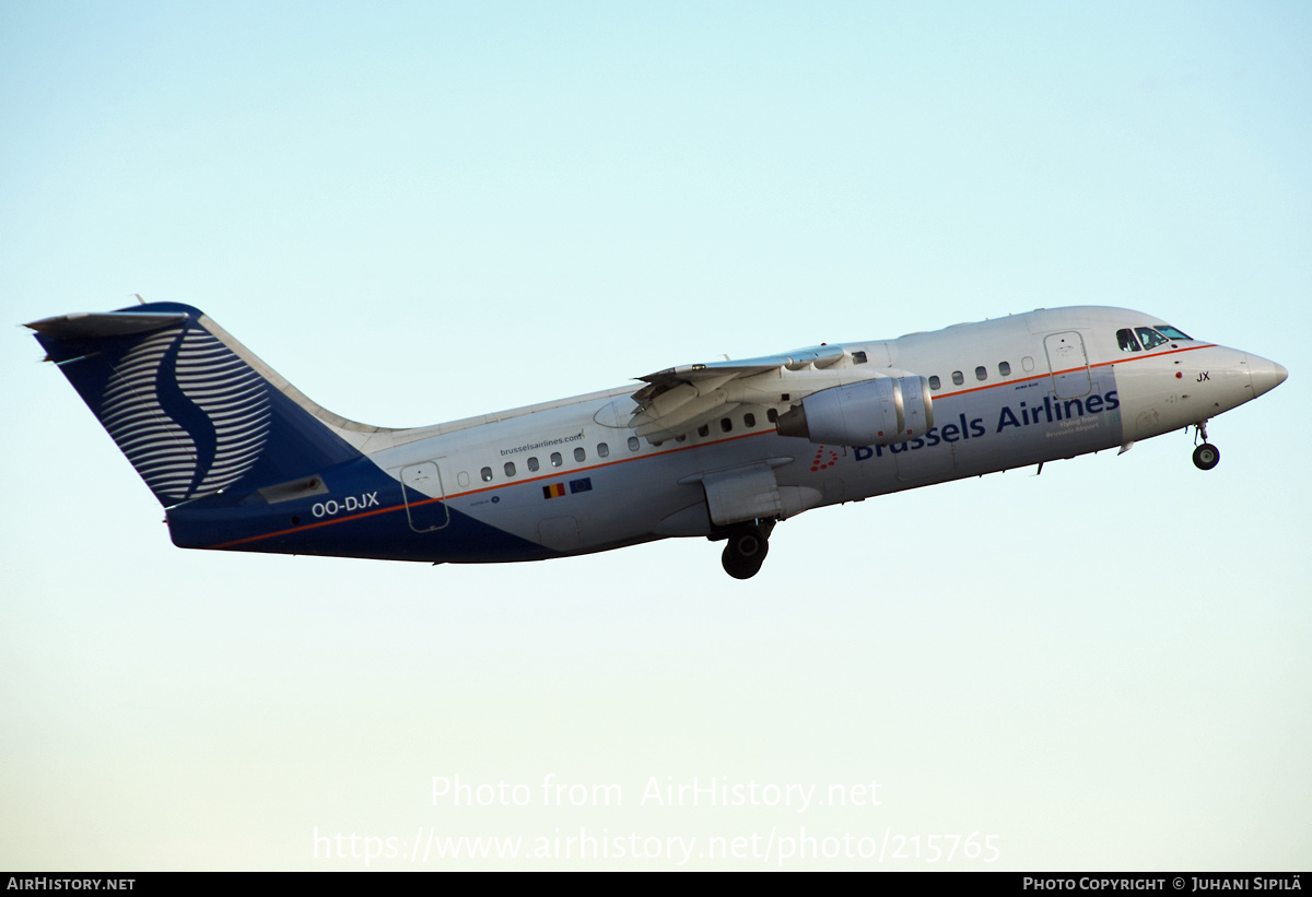 Aircraft Photo of OO-DJX | British Aerospace Avro 146-RJ85 | SN Brussels Airlines | AirHistory.net #215765