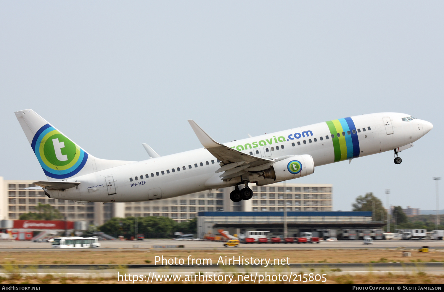 Aircraft Photo of PH-HZF | Boeing 737-8K2 | Transavia | AirHistory.net #215805