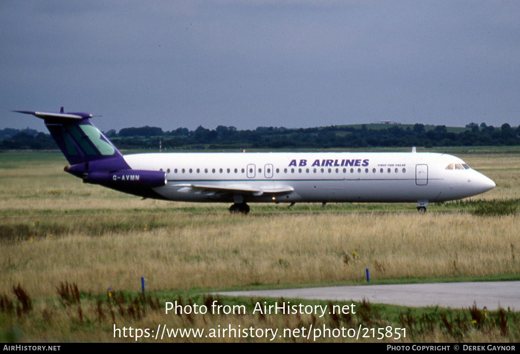 Aircraft Photo of G-AVMN | BAC 111-510ED One-Eleven | AB Airlines | AirHistory.net #215851