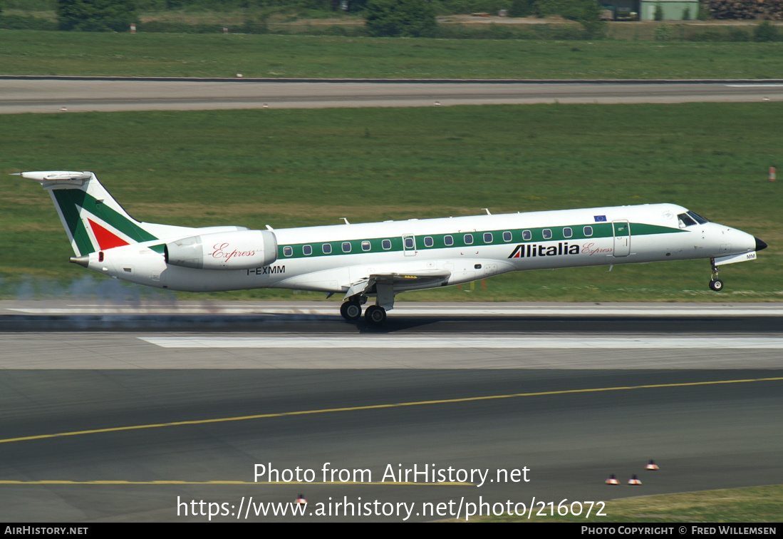 Aircraft Photo of I-EXMM | Embraer ERJ-145LR (EMB-145LR) | Alitalia Express | AirHistory.net #216072