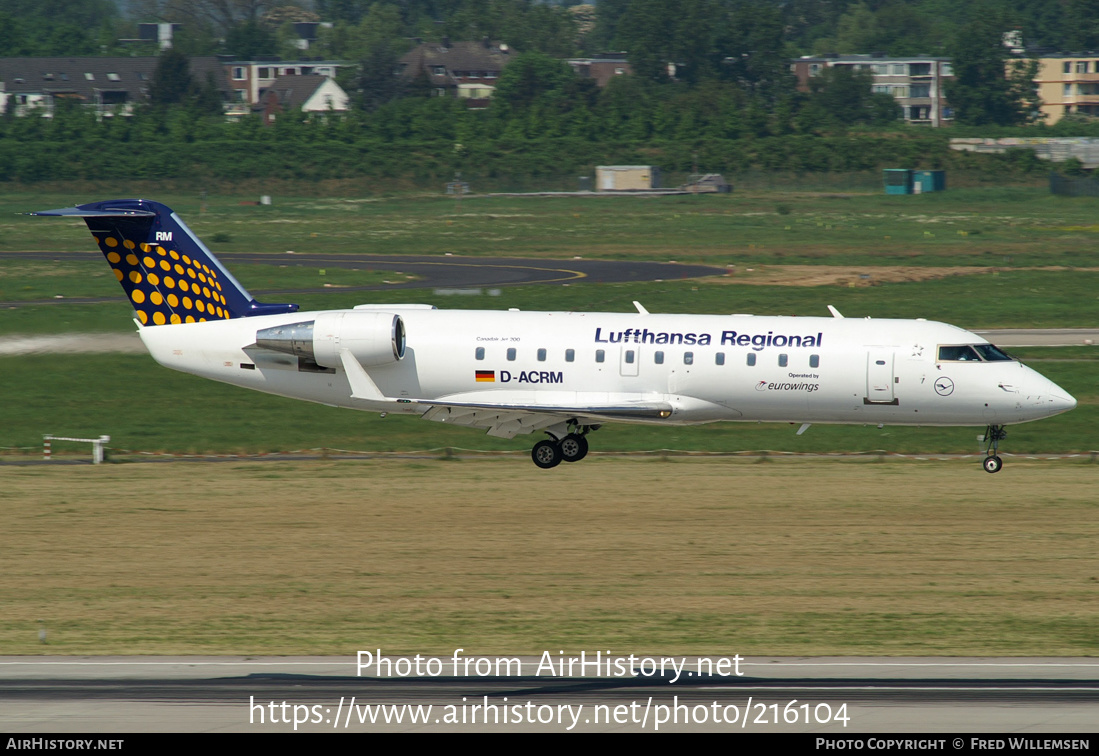 Aircraft Photo of D-ACRM | Bombardier CRJ-200LR (CL-600-2B19) | Lufthansa Regional | AirHistory.net #216104