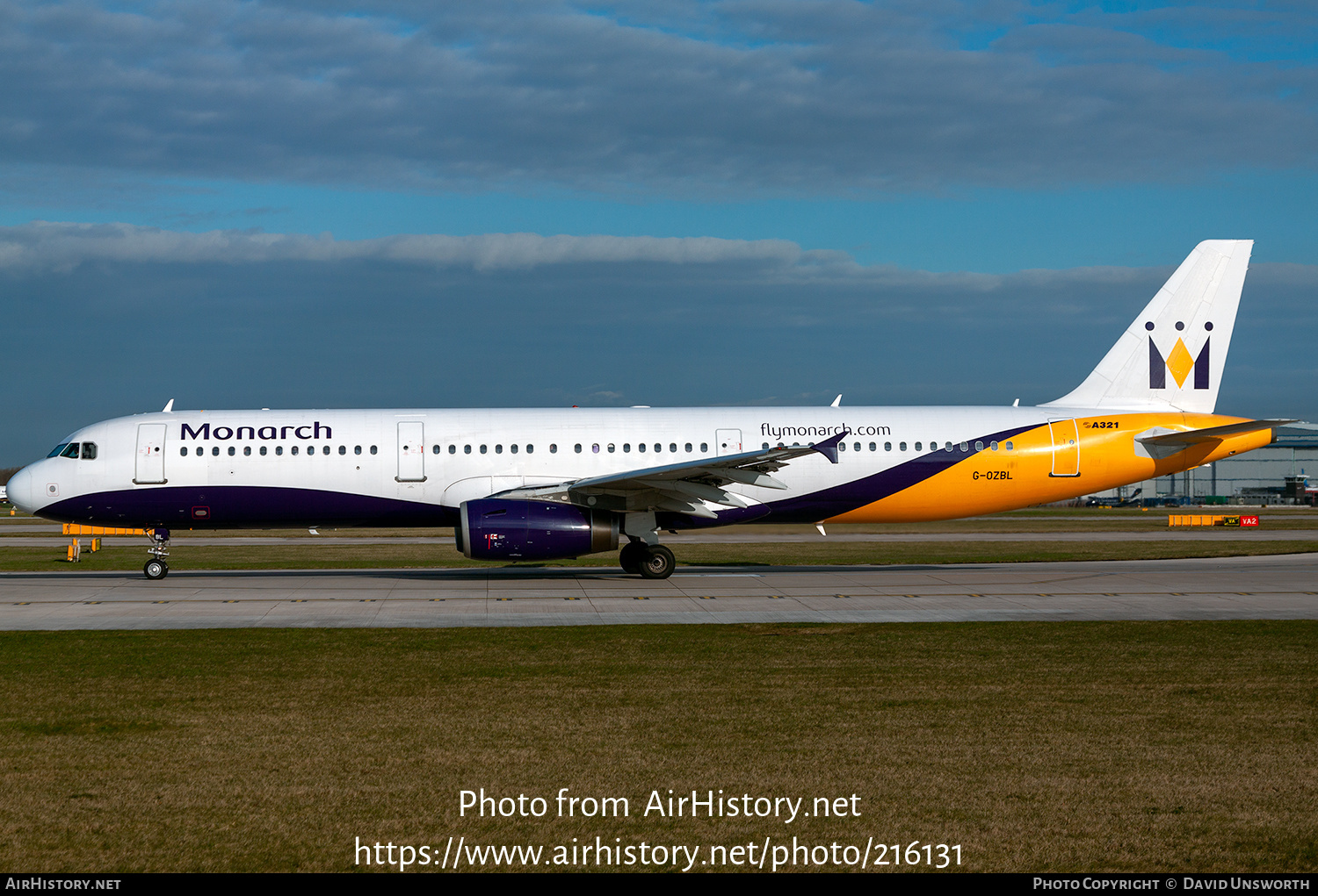 Aircraft Photo of G-OZBL | Airbus A321-231 | Monarch Airlines | AirHistory.net #216131