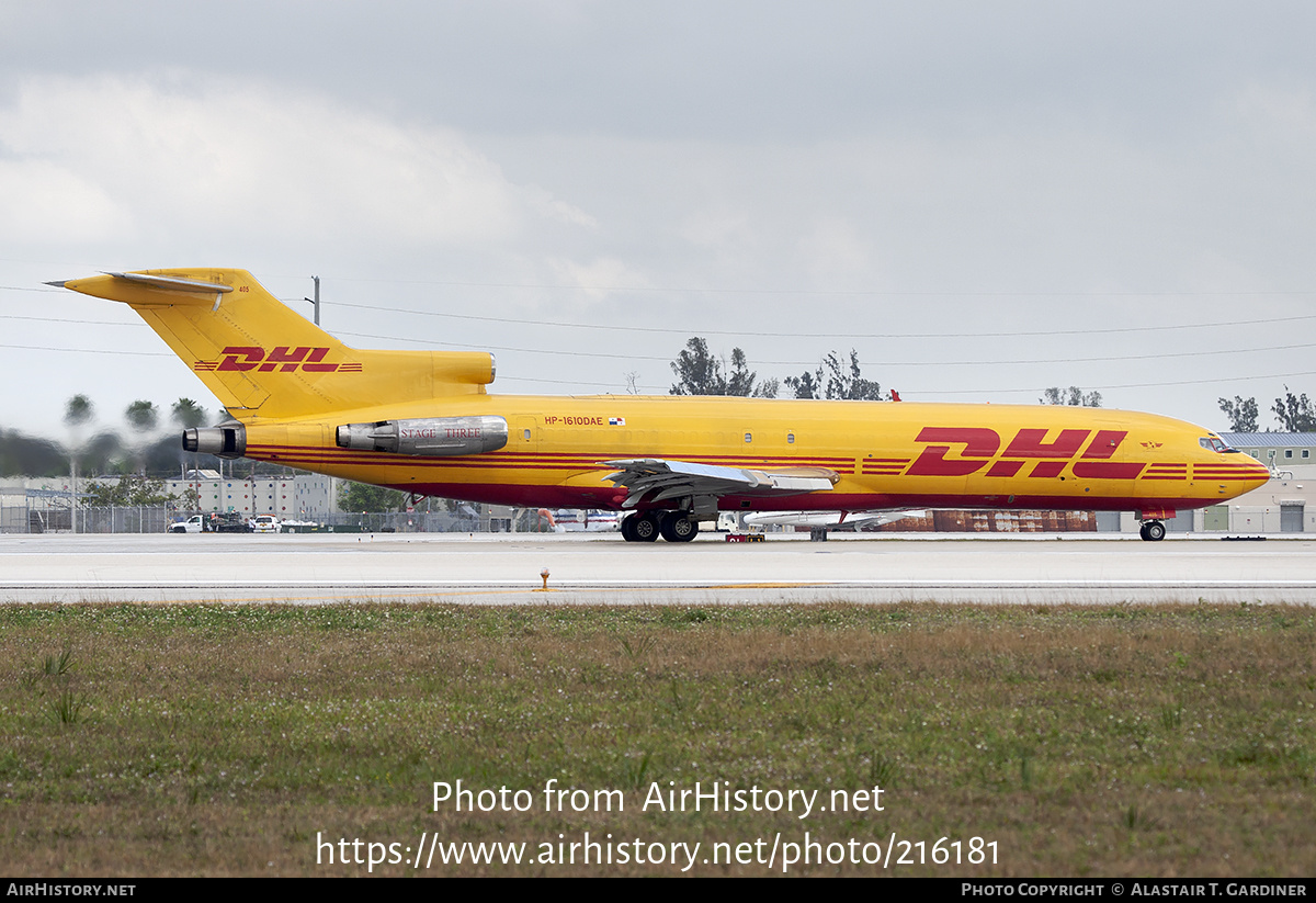 Aircraft Photo of HP-1610DAE | Boeing 727-264/Adv(F) | DHL International | AirHistory.net #216181