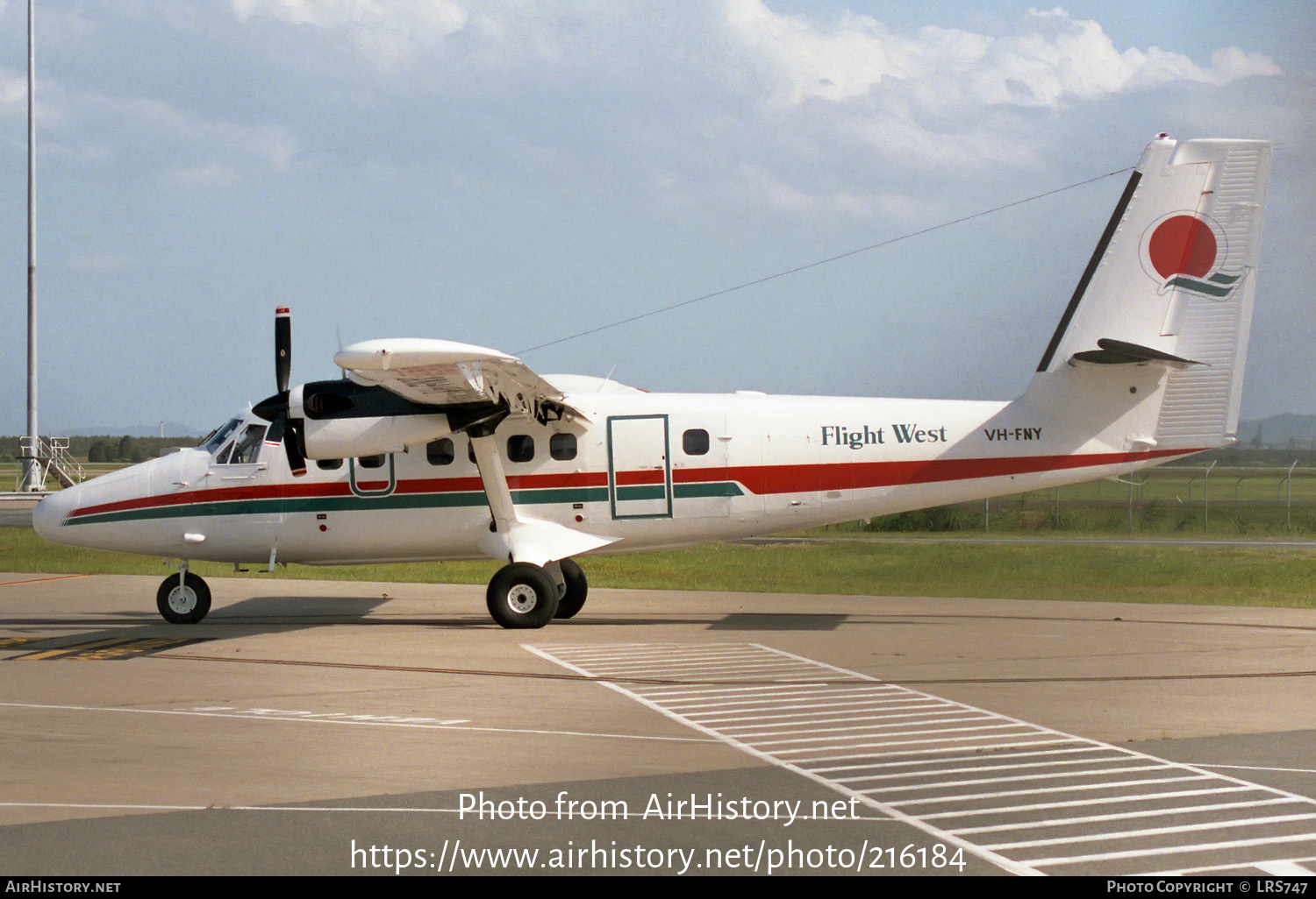 Aircraft Photo of VH-FNY | De Havilland Canada DHC-6-300 Twin Otter | Flight West Airlines | AirHistory.net #216184