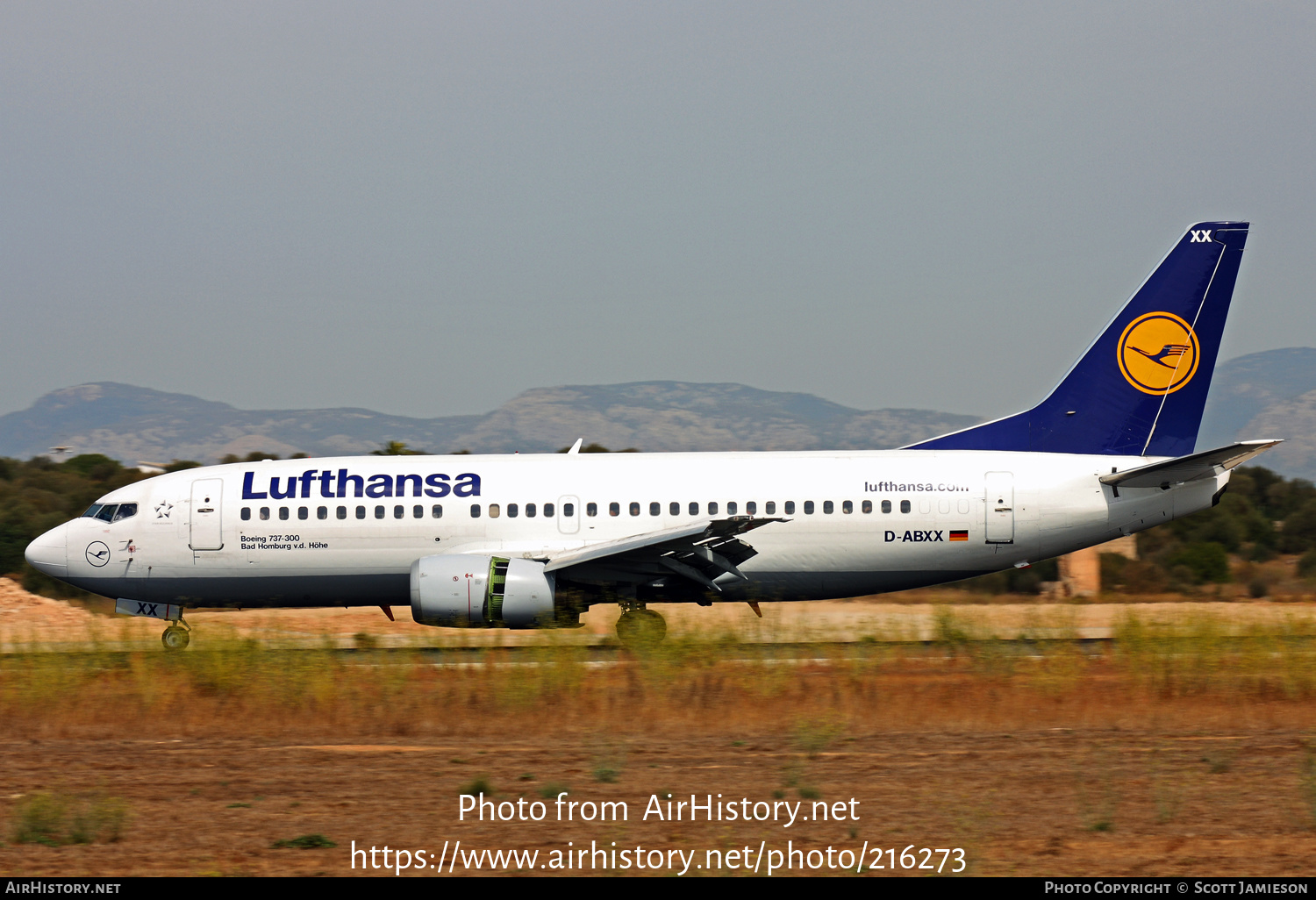 Aircraft Photo of D-ABXX | Boeing 737-330 | Lufthansa | AirHistory.net #216273