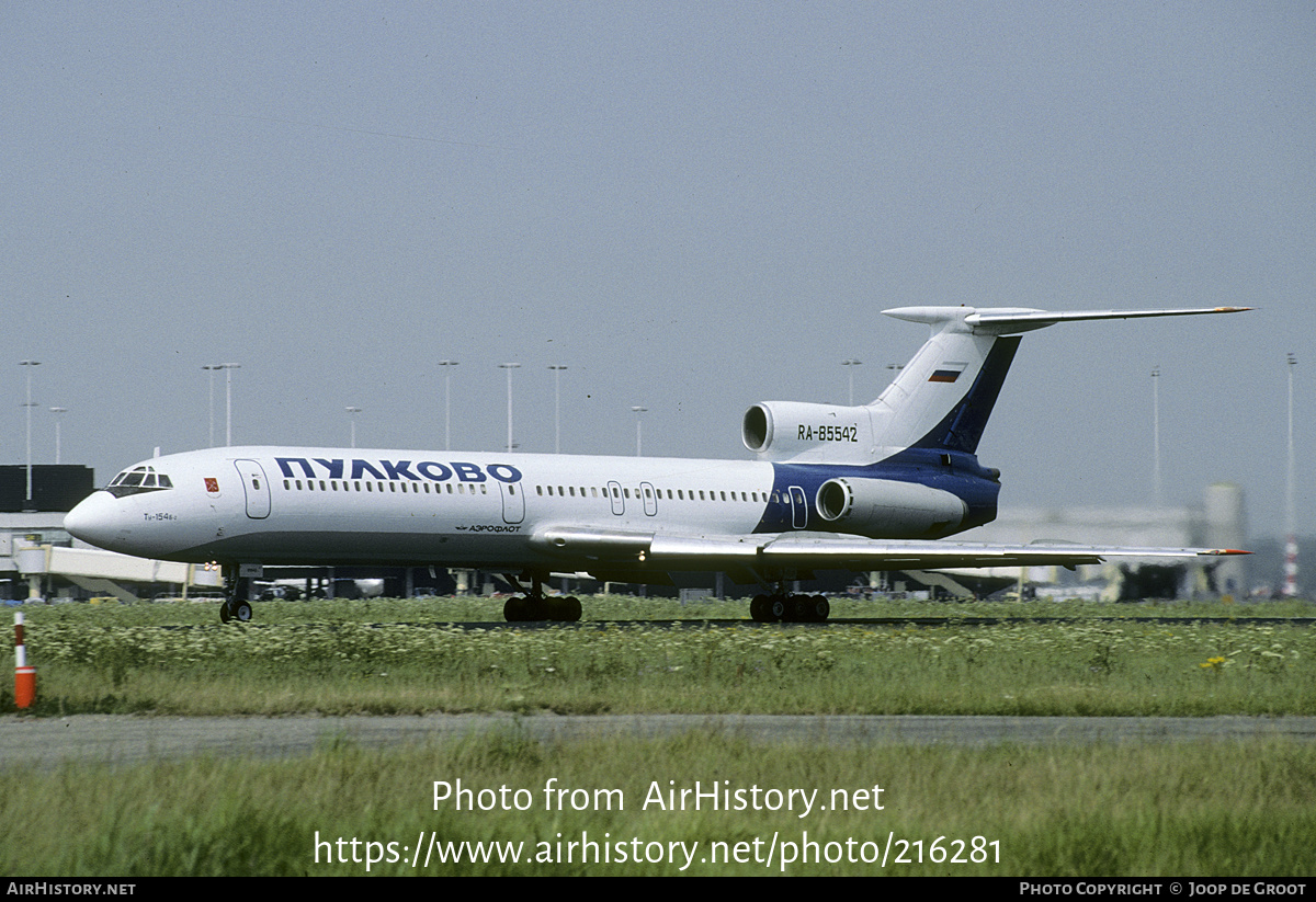 Aircraft Photo of RA-85542 | Tupolev Tu-154B-2 | Pulkovo Airlines | AirHistory.net #216281