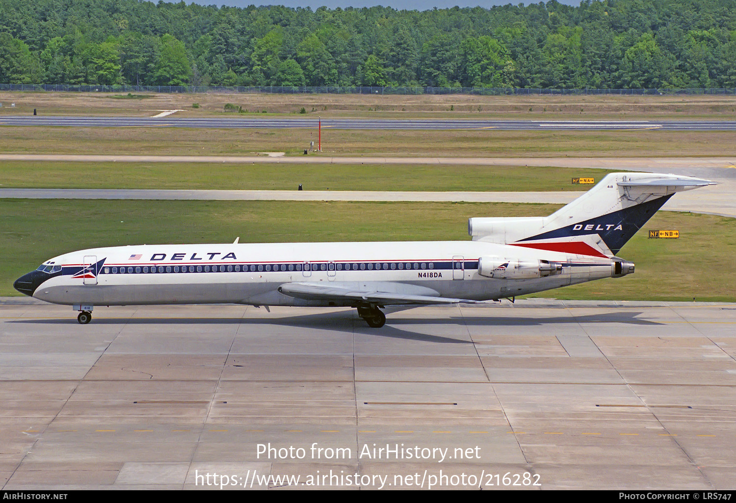 Aircraft Photo of N418DA | Boeing 727-232/Adv | Delta Air Lines | AirHistory.net #216282