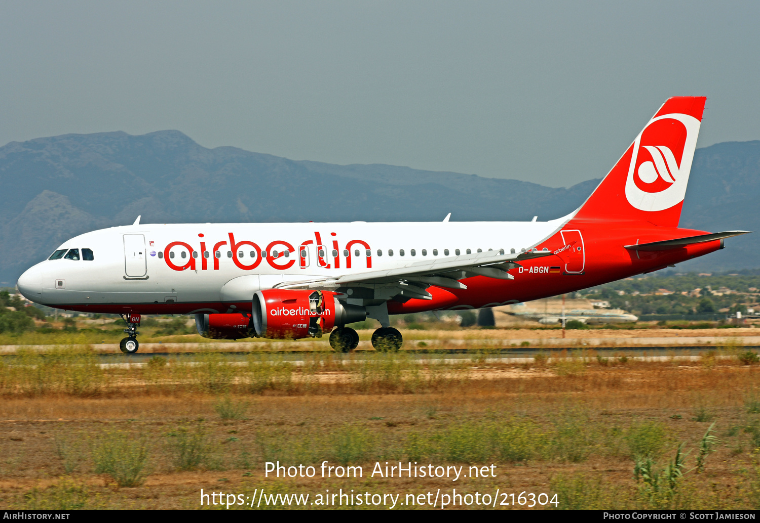 Aircraft Photo of D-ABGN | Airbus A319-112 | Air Berlin | AirHistory.net #216304