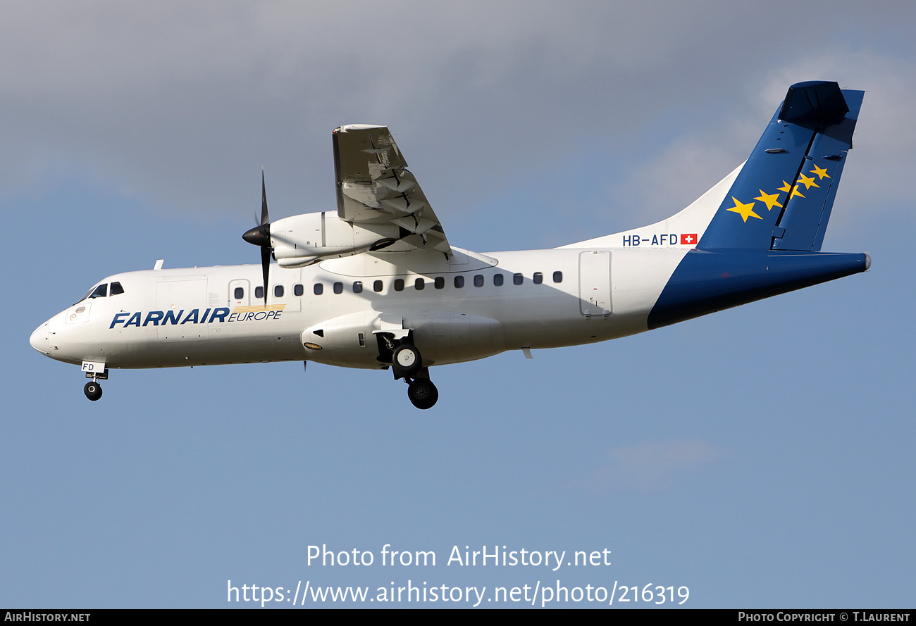 Aircraft Photo of HB-AFD | ATR ATR-42-320F | Farnair Europe | AirHistory.net #216319