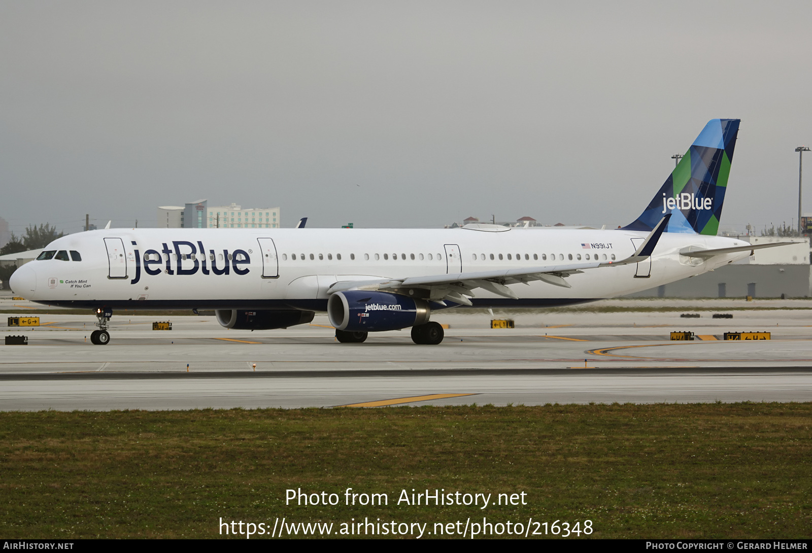 Aircraft Photo of N991JT | Airbus A321-231 | JetBlue Airways | AirHistory.net #216348