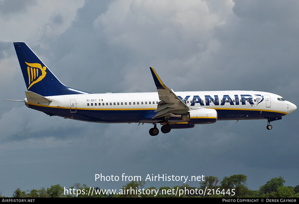 Aircraft Photo of EI-DCY | Boeing 737-8AS | Ryanair | AirHistory.net #216445