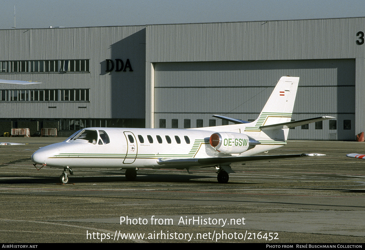 Aircraft Photo of OE-GSW | Cessna 560 Citation V | AirHistory.net #216452