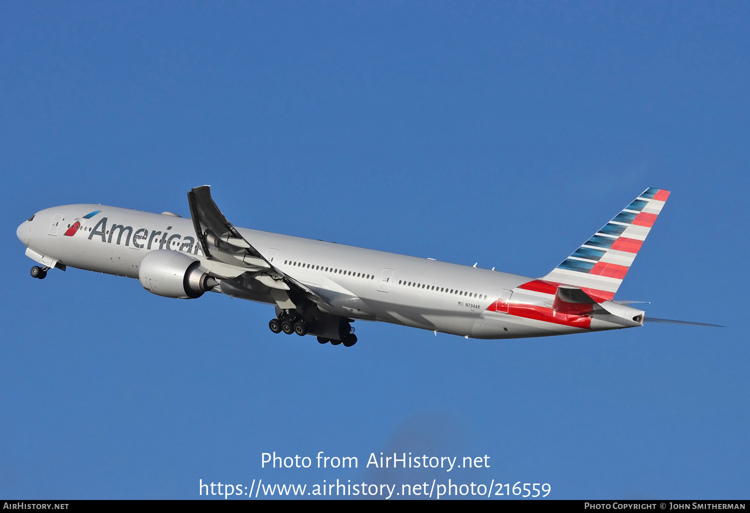 Aircraft Photo of N734AR | Boeing 777-323/ER | American Airlines | AirHistory.net #216559