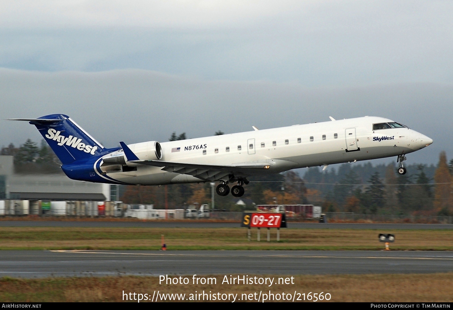 Aircraft Photo of N876AS | Bombardier CRJ-200ER (CL-600-2B19) | SkyWest Airlines | AirHistory.net #216560