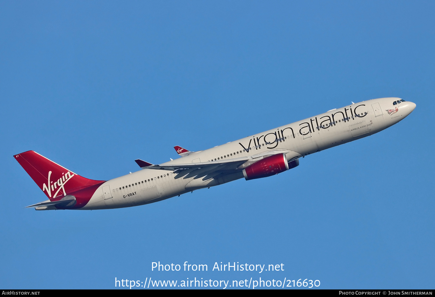 Aircraft Photo of G-VRAY | Airbus A330-343 | Virgin Atlantic Airways | AirHistory.net #216630