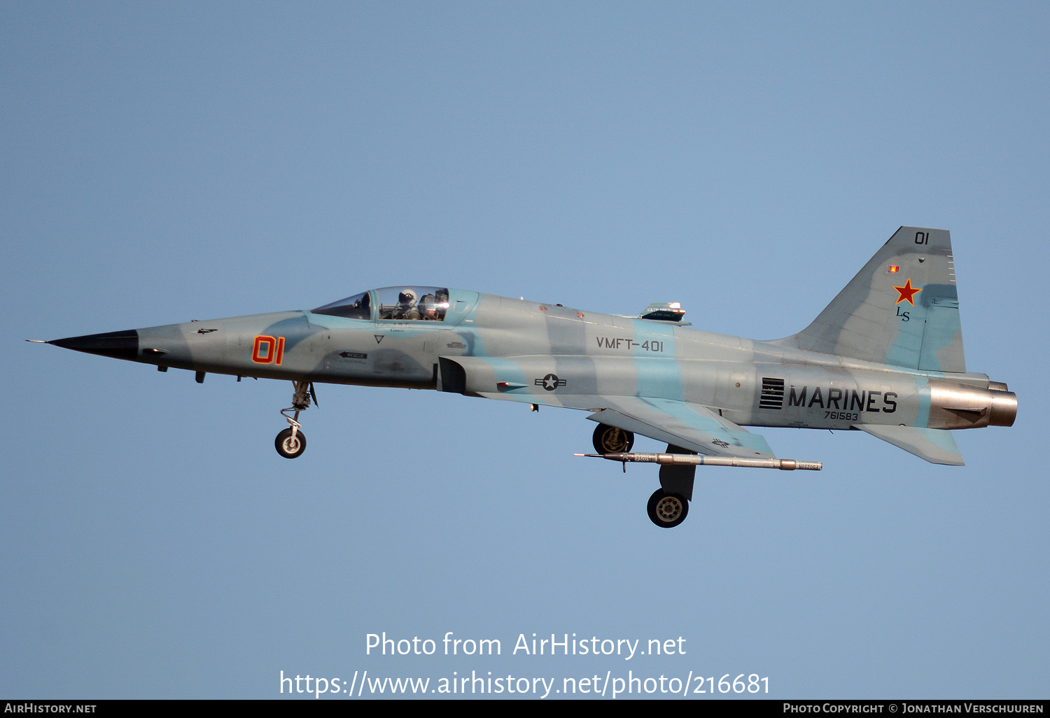 Aircraft Photo of 761583 | Northrop F-5N Tiger II | USA - Marines | AirHistory.net #216681