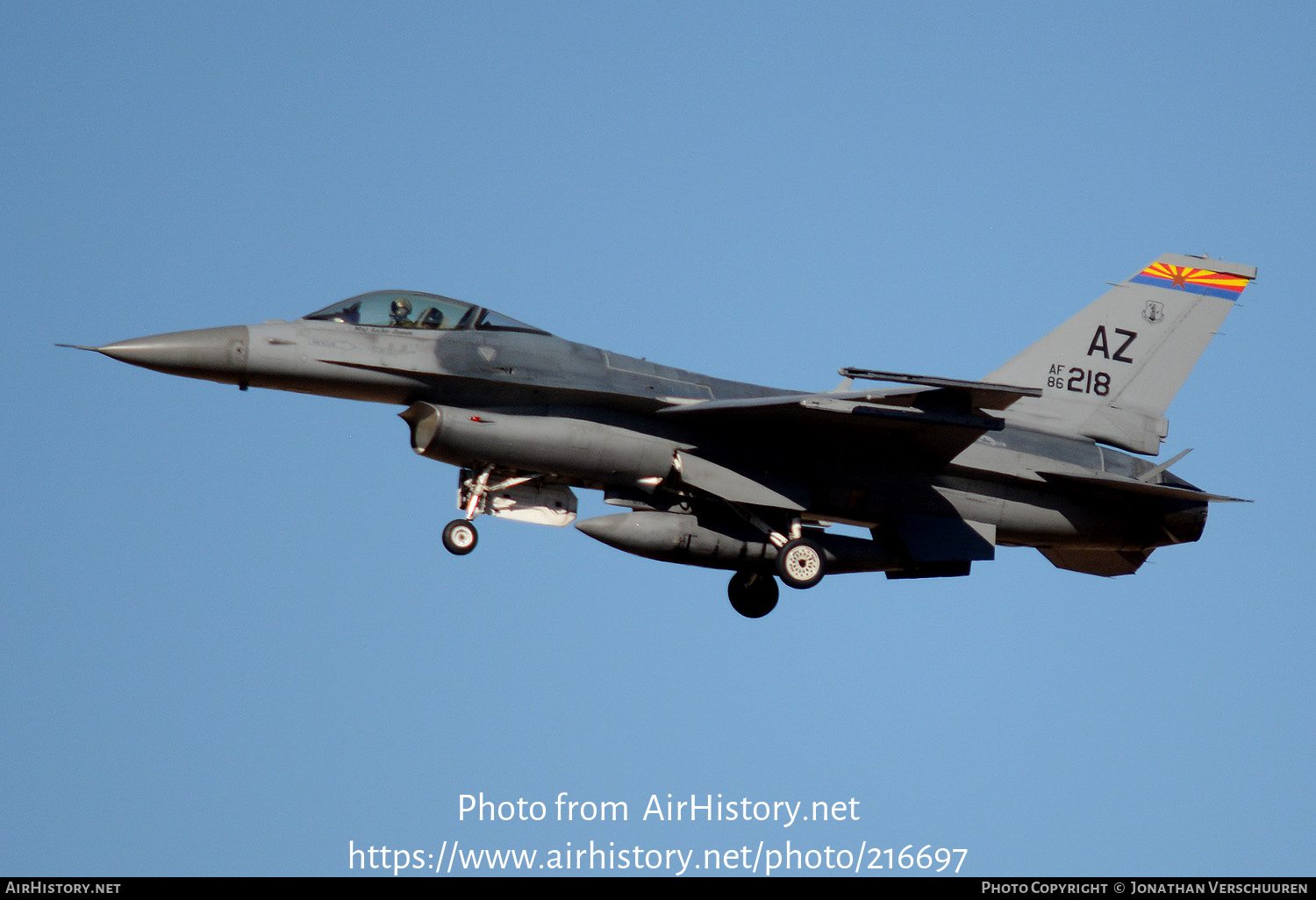 Aircraft Photo of 86-0218 / AF86-218 | General Dynamics F-16C Fighting ...