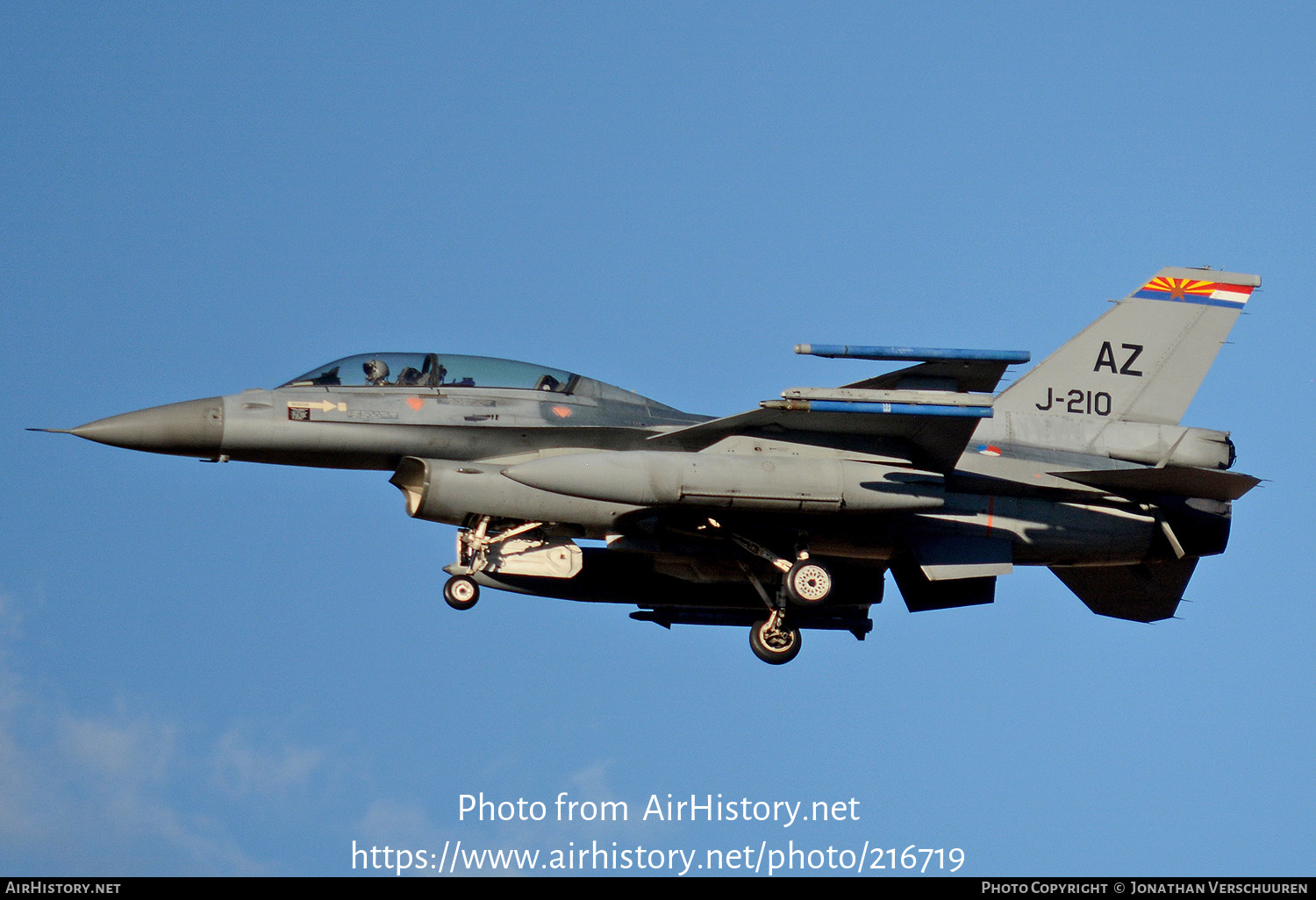 Aircraft Photo of J-210 | General Dynamics F-16BM Fighting Falcon | Netherlands - Air Force | AirHistory.net #216719