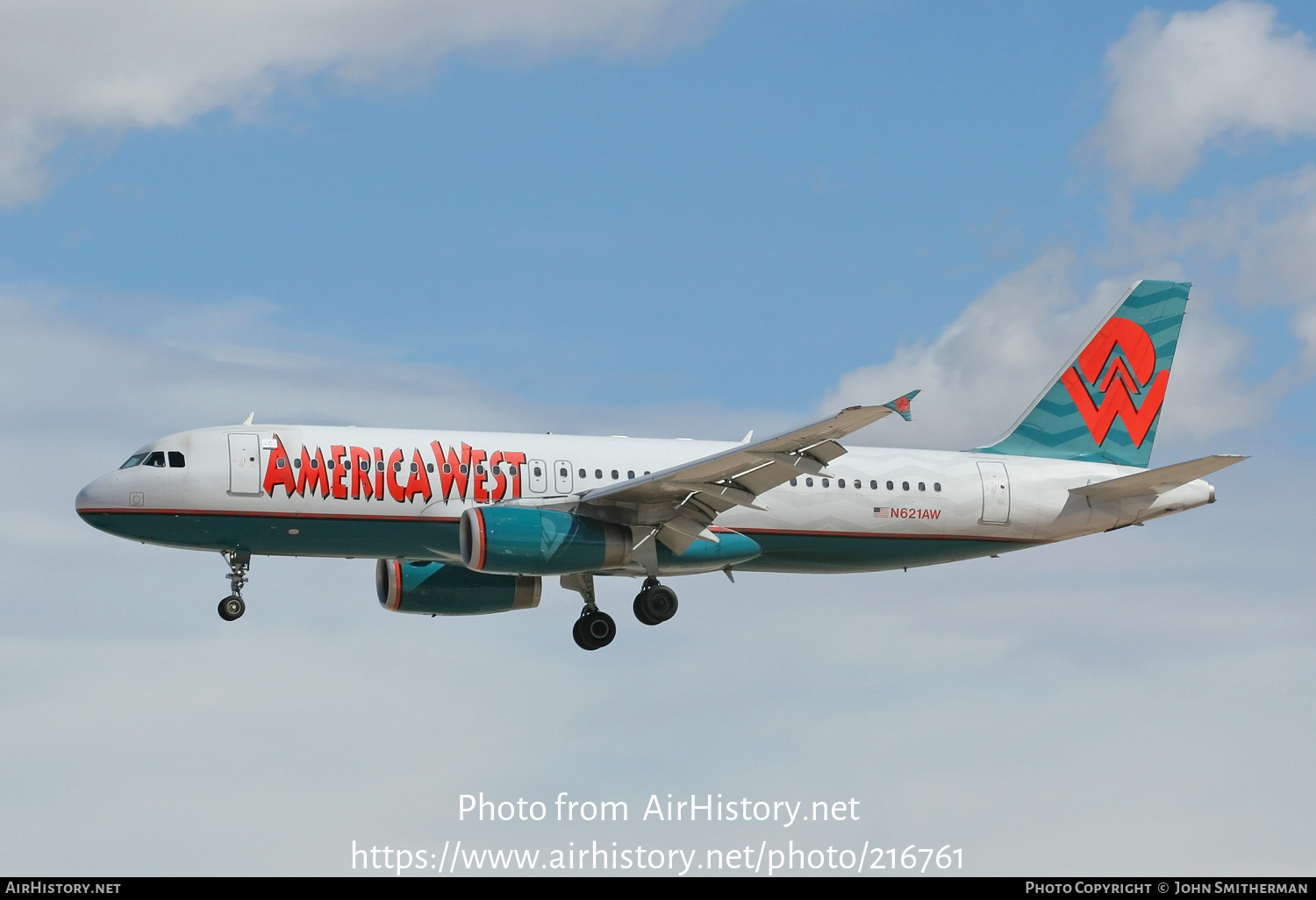 Aircraft Photo of N621AW | Airbus A320-231 | America West Airlines | AirHistory.net #216761