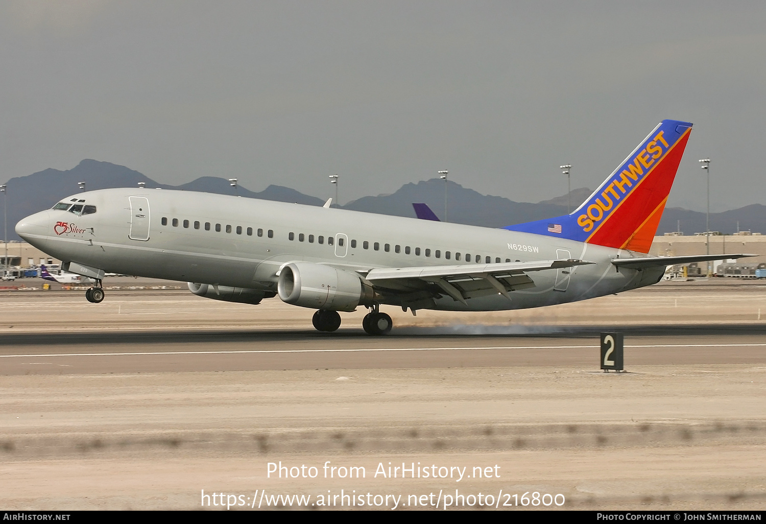 Aircraft Photo of N629SW | Boeing 737-3H4 | Southwest Airlines | AirHistory.net #216800