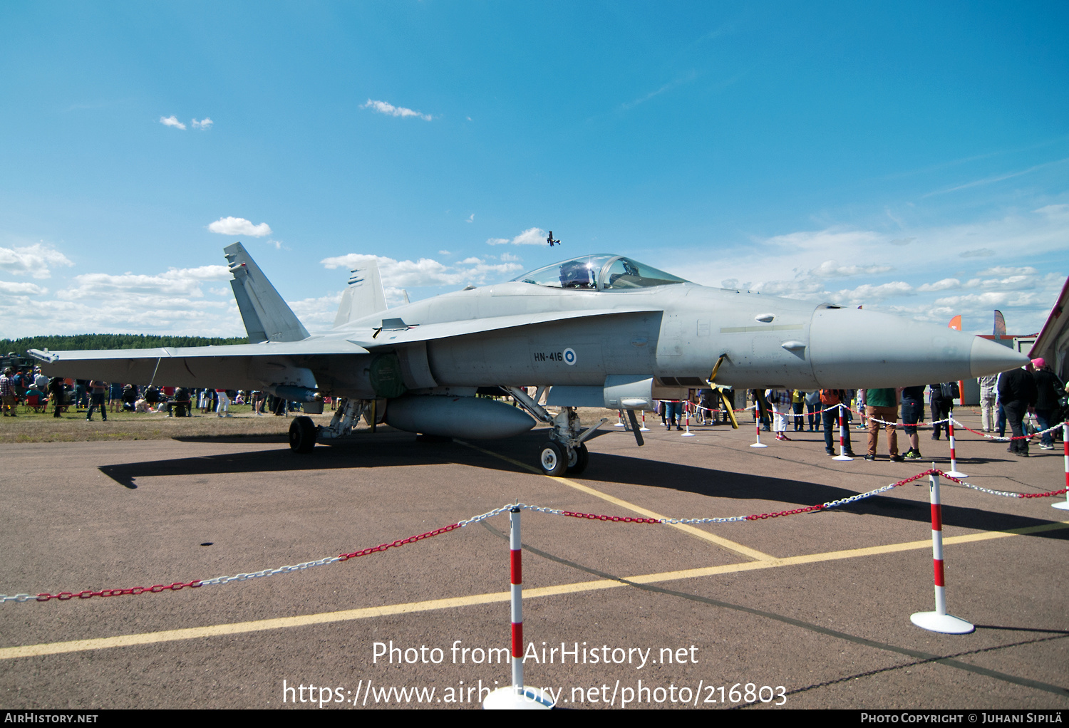 Aircraft Photo of HN-416 | McDonnell Douglas F/A-18C Hornet | Finland - Air Force | AirHistory.net #216803