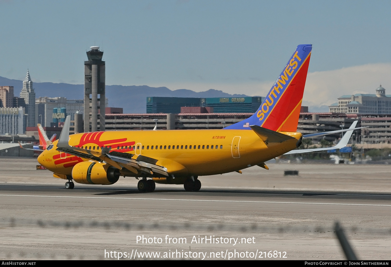 Aircraft Photo of N781WN | Boeing 737-7H4 | Southwest Airlines | AirHistory.net #216812