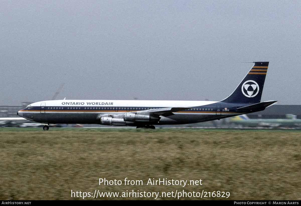 Aircraft Photo of C-GRYO | Boeing 707-351C | Ontario Worldair | AirHistory.net #216829