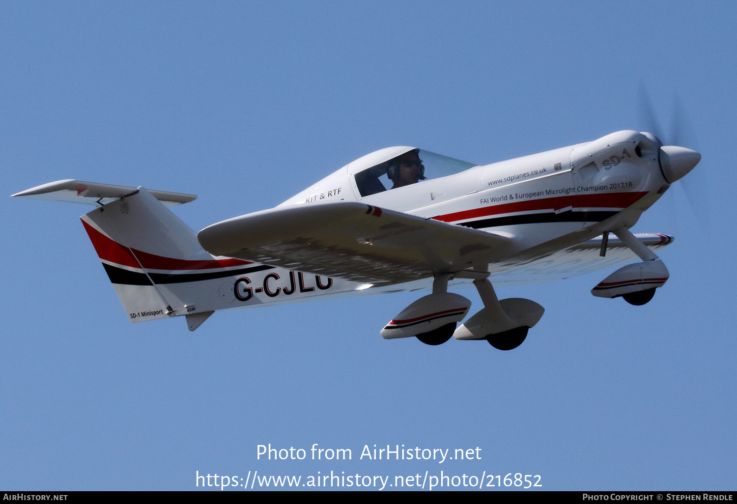 Aircraft Photo of G-CJLU | Spacek SD-1 Minisport TD | AirHistory.net #216852