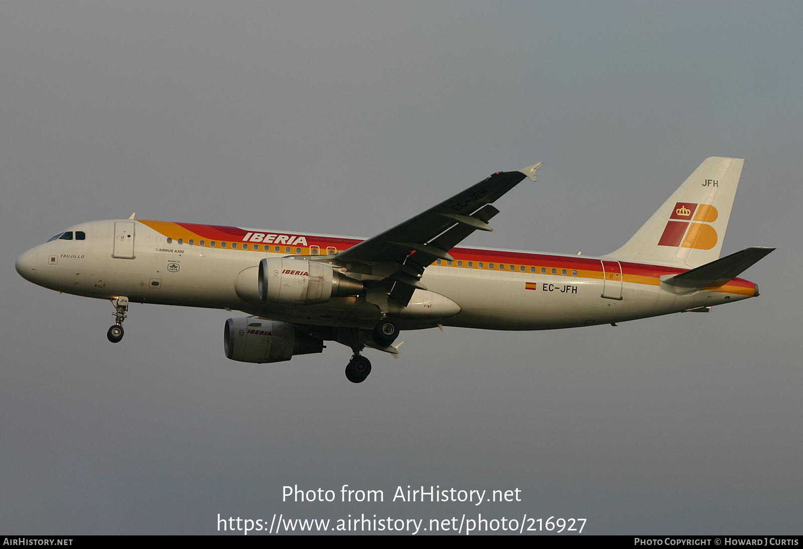 Aircraft Photo of EC-JFH | Airbus A320-214 | Iberia | AirHistory.net #216927