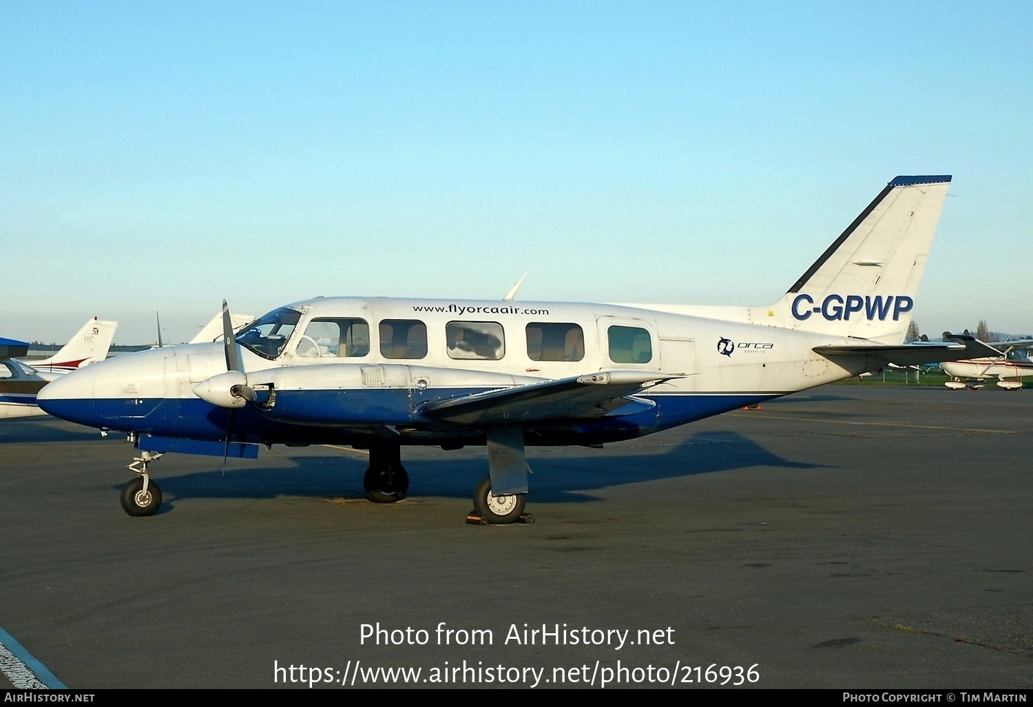 Aircraft Photo of C-GPWP | Piper PA-31-350 Navajo Chieftain | Orca Air | AirHistory.net #216936