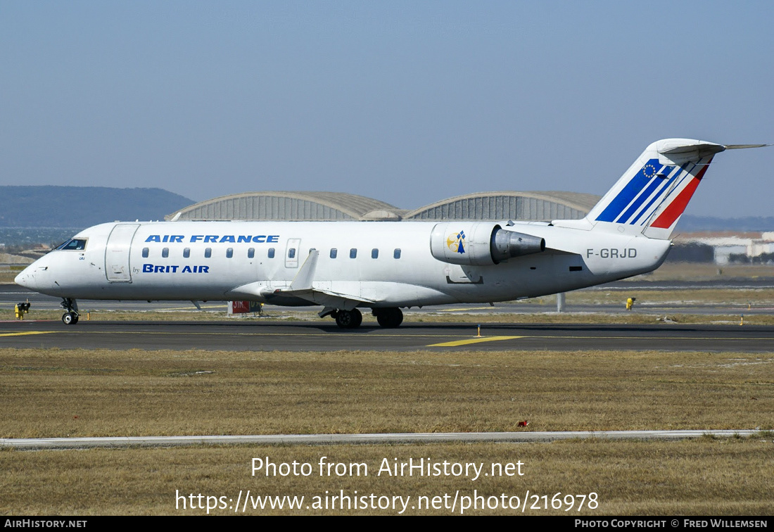 Aircraft Photo of F-GRJD | Canadair CRJ-100ER (CL-600-2B19) | Brit Air | AirHistory.net #216978