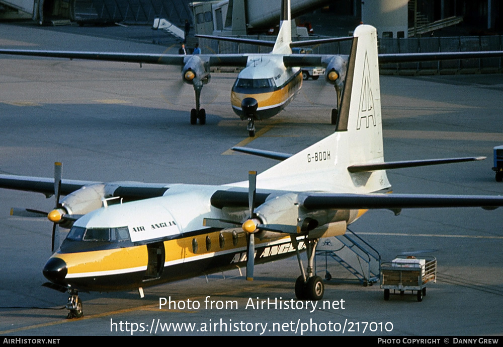 Aircraft Photo of G-BDDH | Fokker F27-200 Friendship | Air Anglia | AirHistory.net #217010