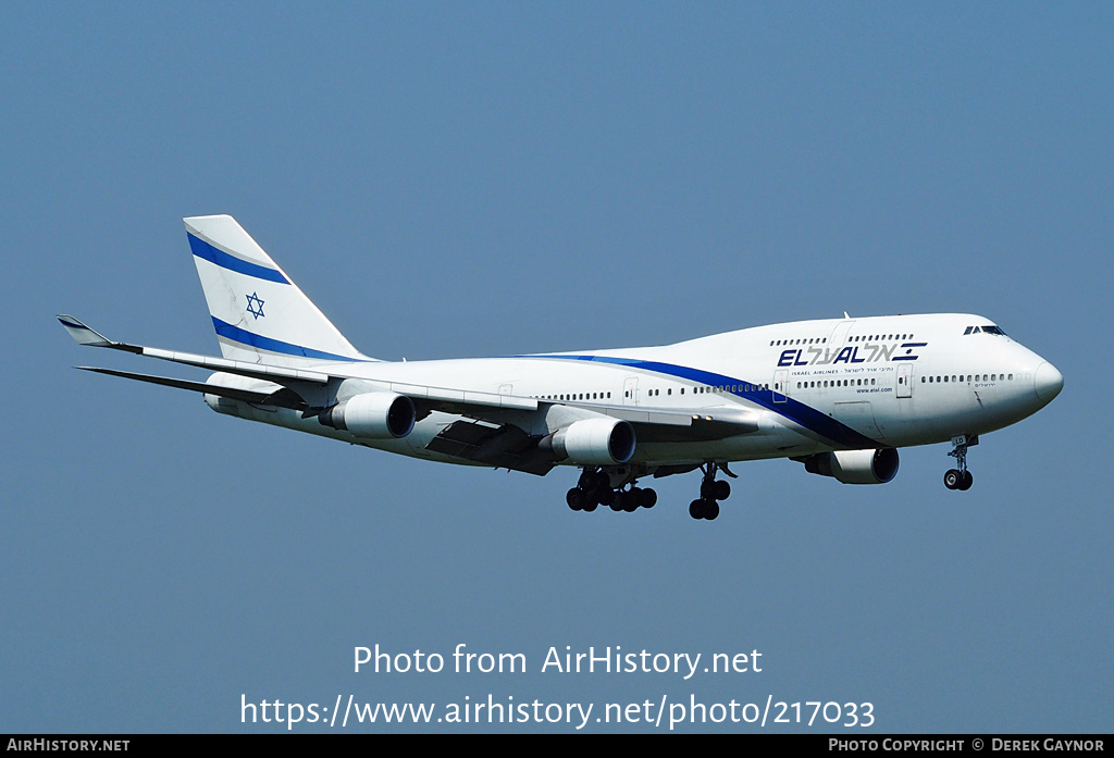 Aircraft Photo of 4X-ELD | Boeing 747-458 | El Al Israel Airlines | AirHistory.net #217033