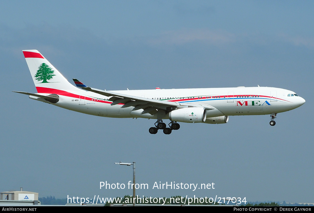 Aircraft Photo of OD-MEB | Airbus A330-243 | MEA - Middle East Airlines | AirHistory.net #217034