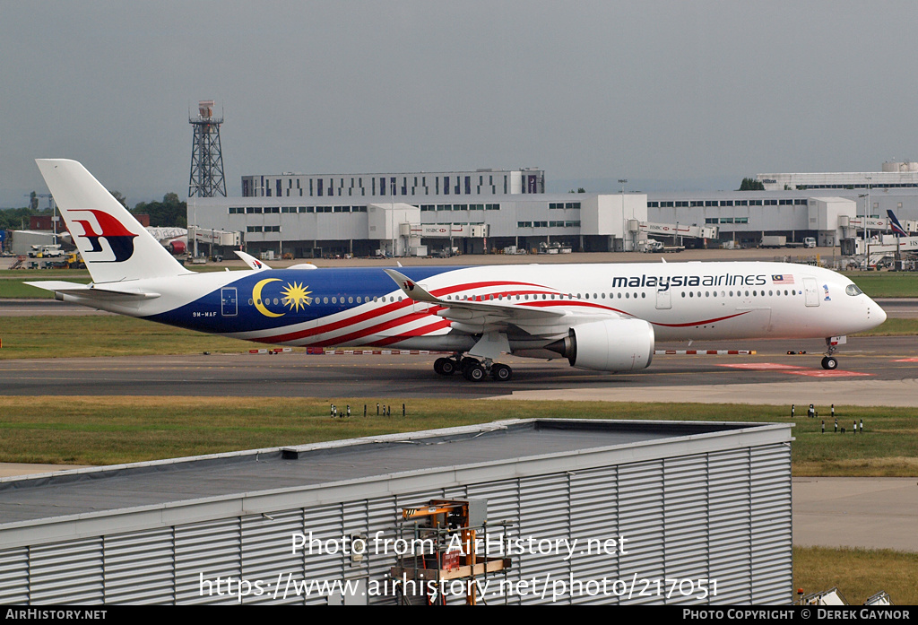 Aircraft Photo of 9M-MAF | Airbus A350-941 | Malaysia Airlines | AirHistory.net #217051