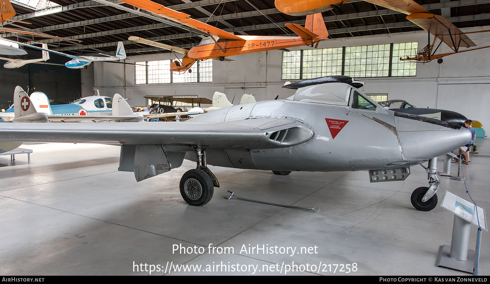 Aircraft Photo of J-1142 | De Havilland D.H. 100 Vampire FB6 | Switzerland - Air Force | AirHistory.net #217258