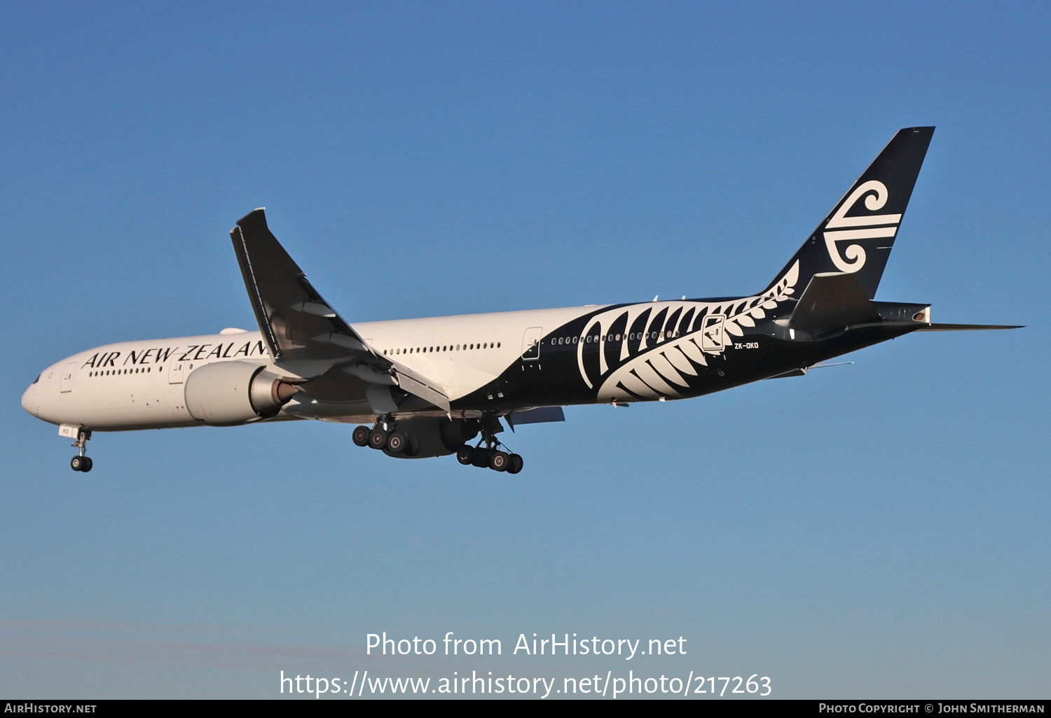 Aircraft Photo of ZK-OKO | Boeing 777-319/ER | Air New Zealand ...