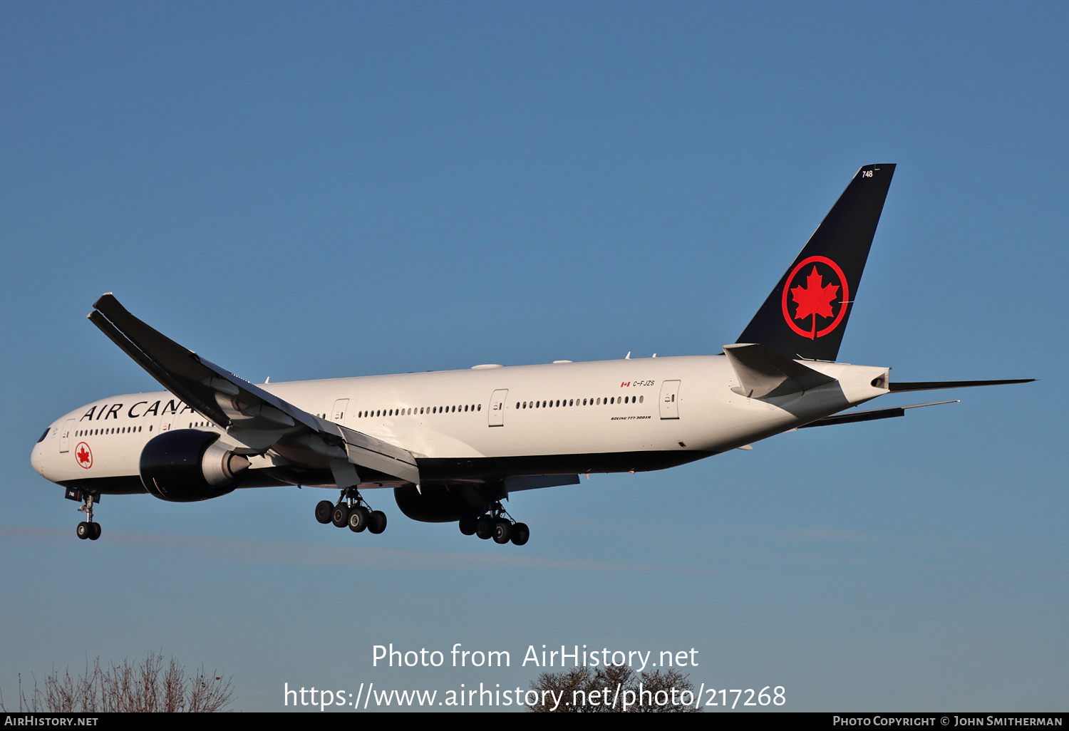 Aircraft Photo of C-FJZS | Boeing 777-333/ER | Air Canada | AirHistory.net #217268