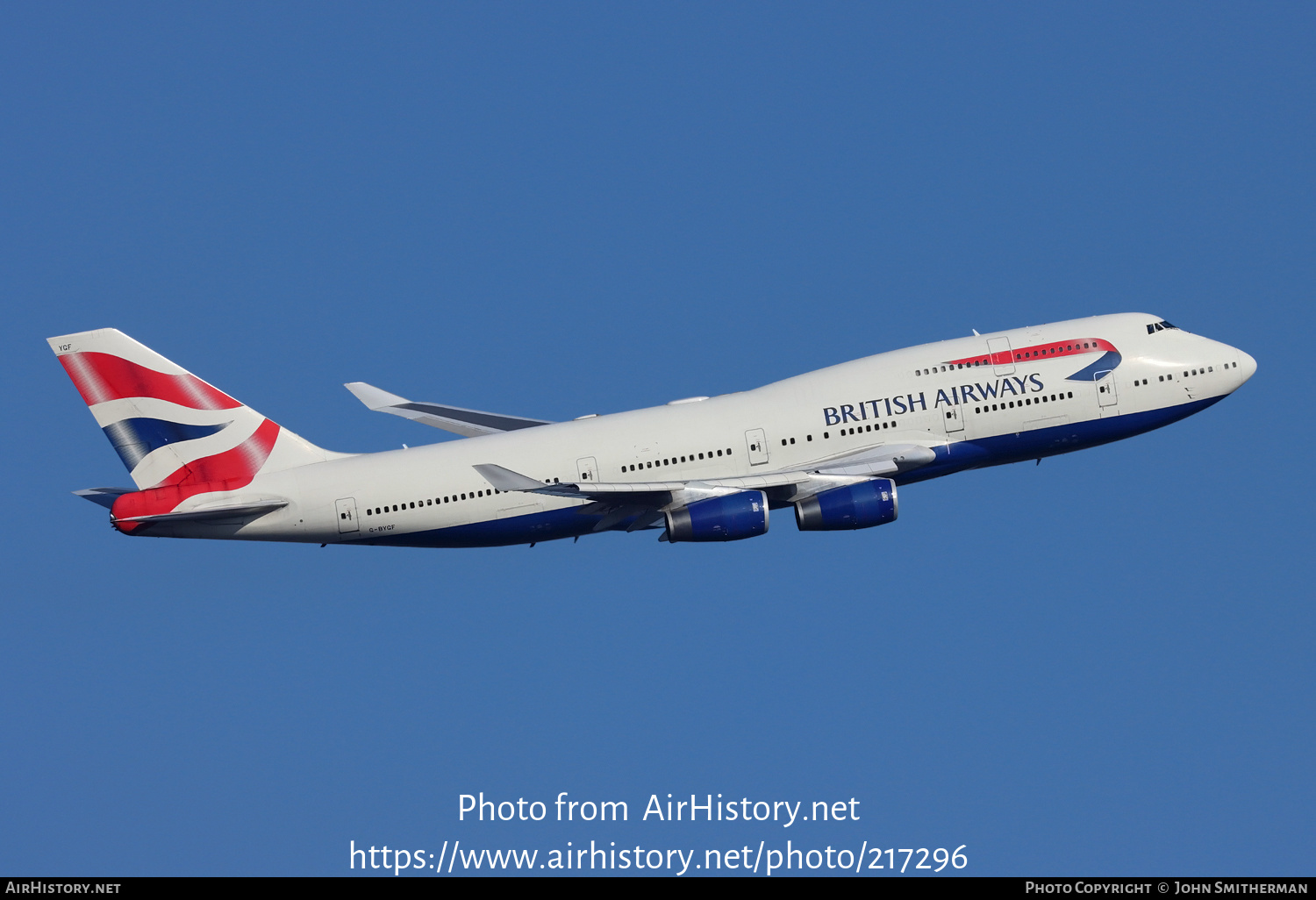 Aircraft Photo of G-BYGF | Boeing 747-436 | British Airways | AirHistory.net #217296