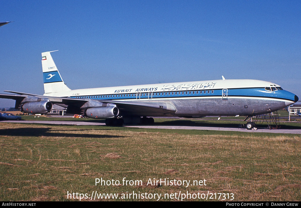 Aircraft Photo of G-AZWA | Boeing 707-321(F) | Kuwait Airways | AirHistory.net #217313