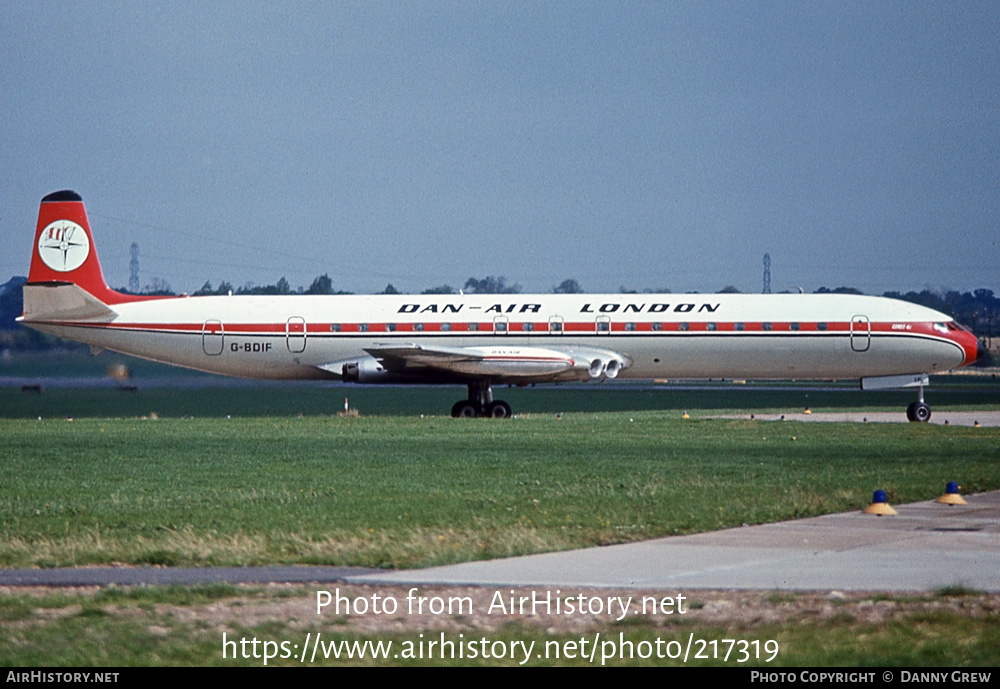 Aircraft Photo of G-BDIF | De Havilland D.H. 106 Comet 4C | Dan-Air London | AirHistory.net #217319