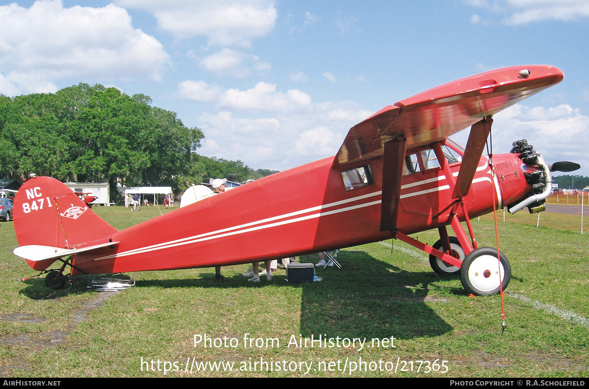 Aircraft Photo of N8471 / NC8471 | Stinson SM-2AA Junior | AirHistory.net #217365