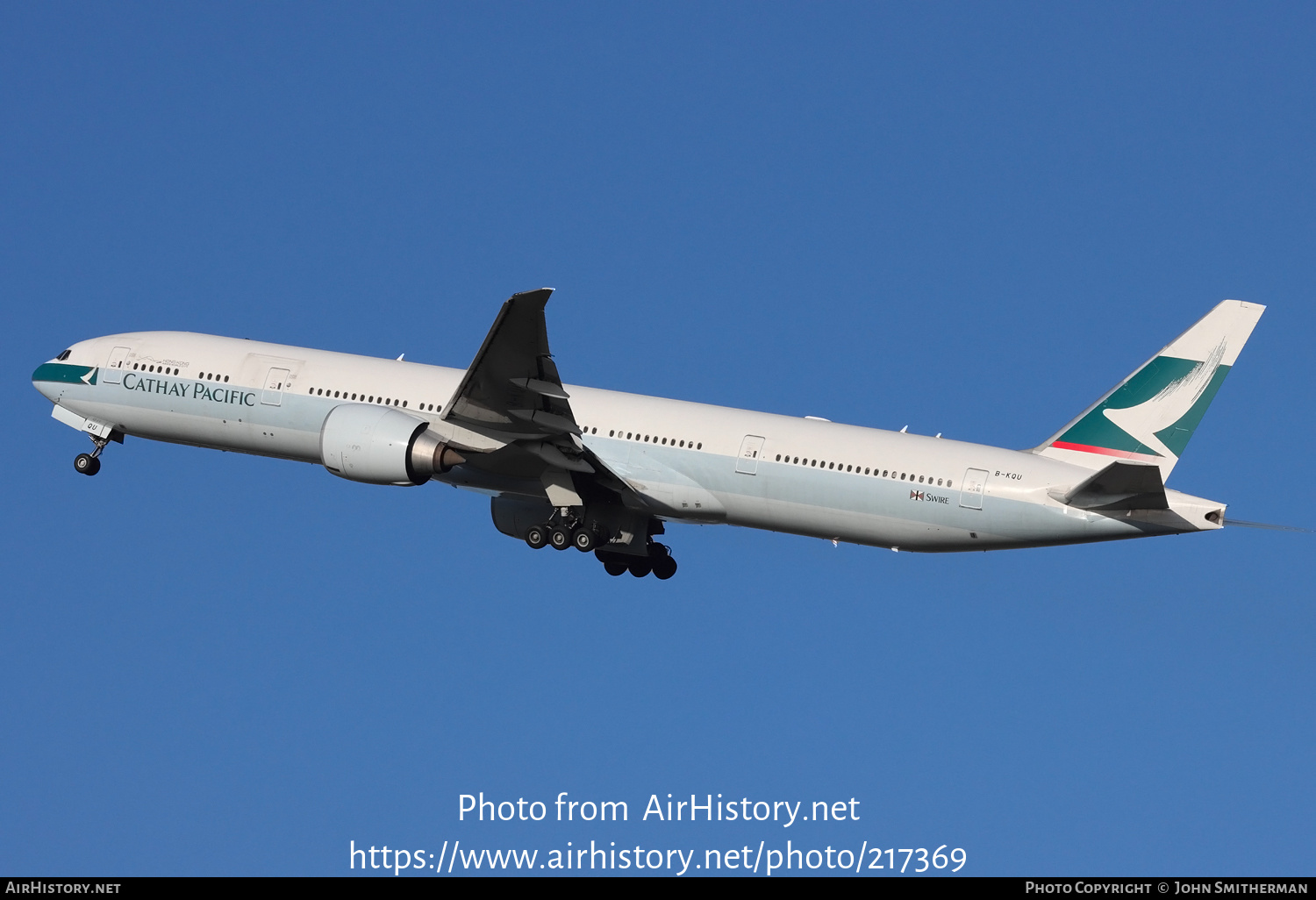 Aircraft Photo of B-KQU | Boeing 777-367/ER | Cathay Pacific Airways | AirHistory.net #217369